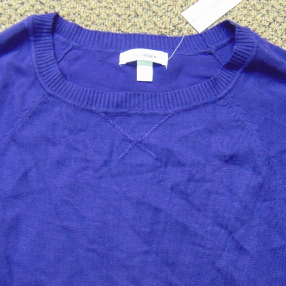 Dressbarn Sweater Womens L Purple Long Sleeve Round Neck Top - Picture 2 of 4